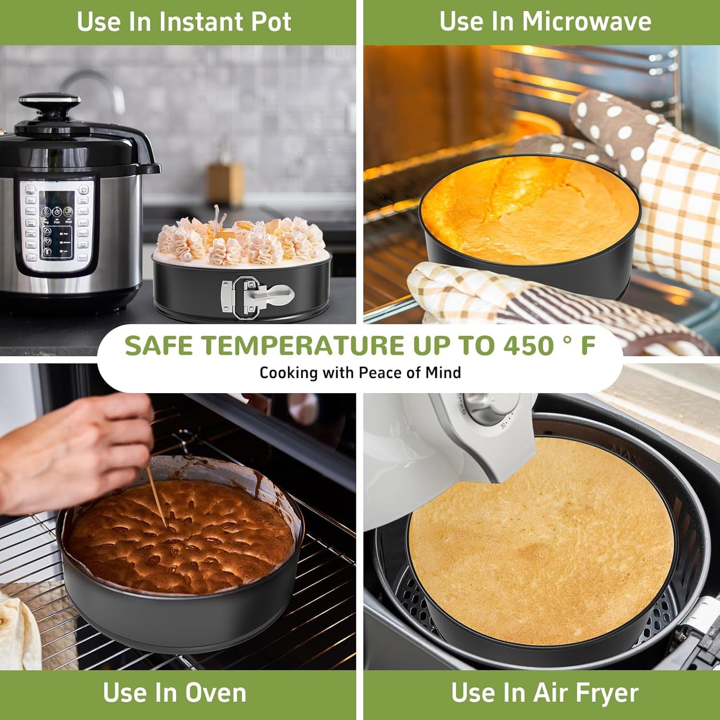 Dluxe Ave. Pan Set of 3 Pcs (4"/7"/9") Non-stick