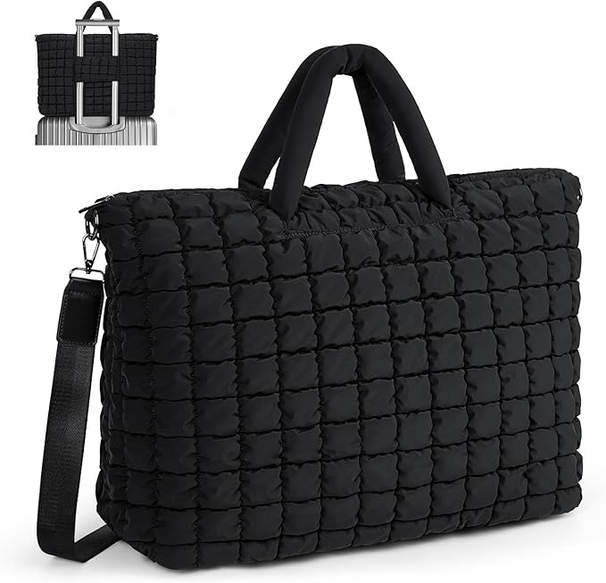 Dluxe Ave. Duffle Bag for Travel/ ( Black) Large