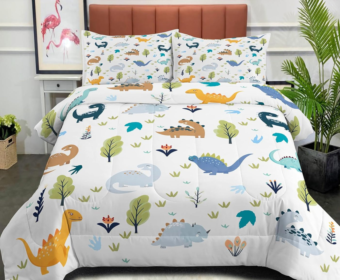 Dluxe Ave. ( KING ) 3 Pcs Comforter and Bedding Set, for All Seasons