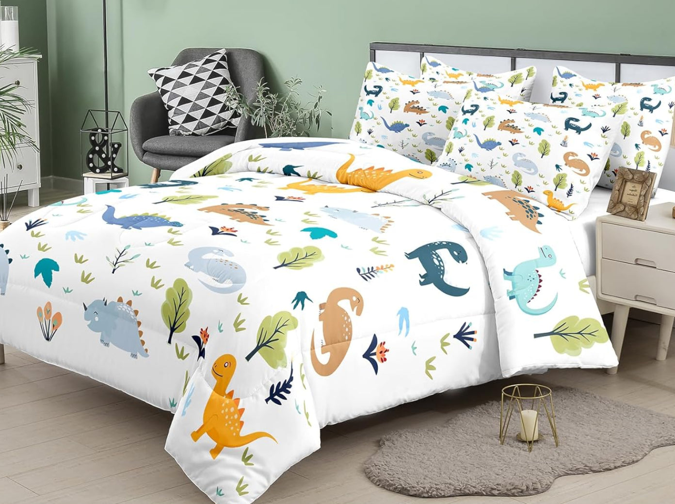 Dluxe Ave. ( KING ) 3 Pcs Comforter and Bedding Set, for All Seasons