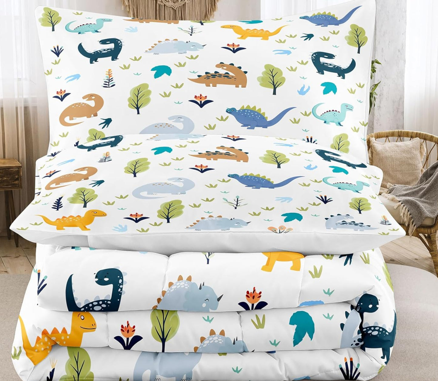 Dluxe Ave. ( KING ) 3 Pcs Comforter and Bedding Set, for All Seasons