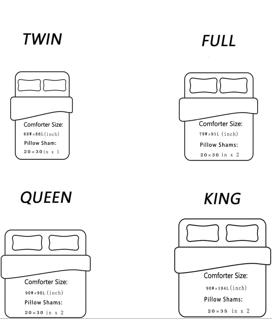 Dluxe Ave. ( KING ) 3 Pcs Comforter and Bedding Set, for All Seasons