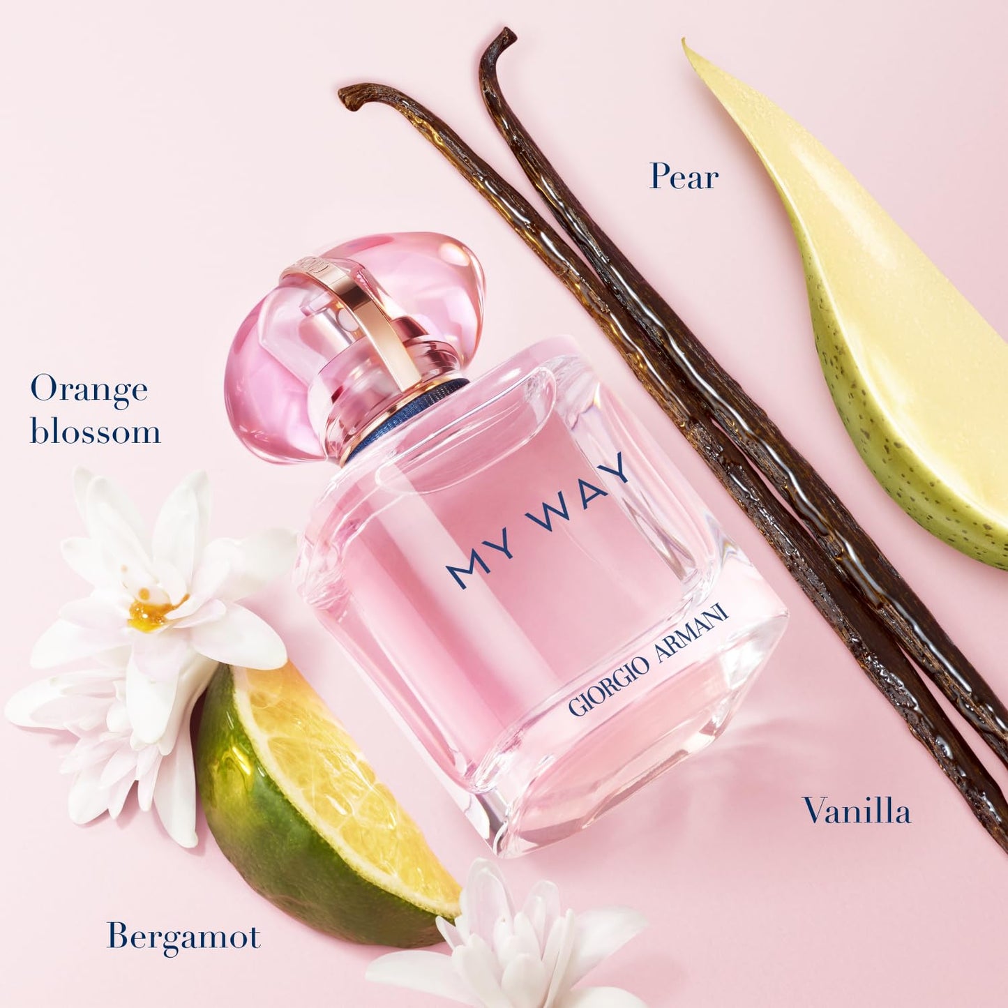 Dluxe Ave. Armani Beauty - My Way Nectar - Eau de Parfum - Perfume for Women - Floral Fruity Women’s Fragrance - Bergamot & Pear Tuberose Heart Vanilla Notes - 3.0 FL Oz