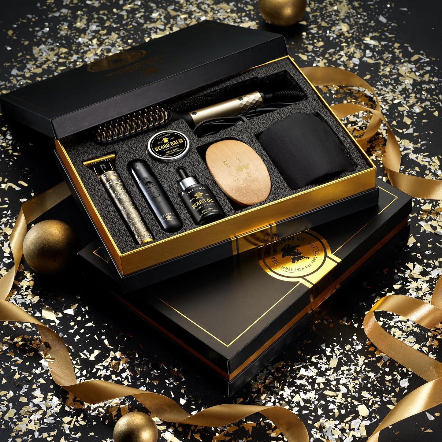 Dluxe Ave.  Gifts for Men, Mens Grooming Beard Kit 15pc