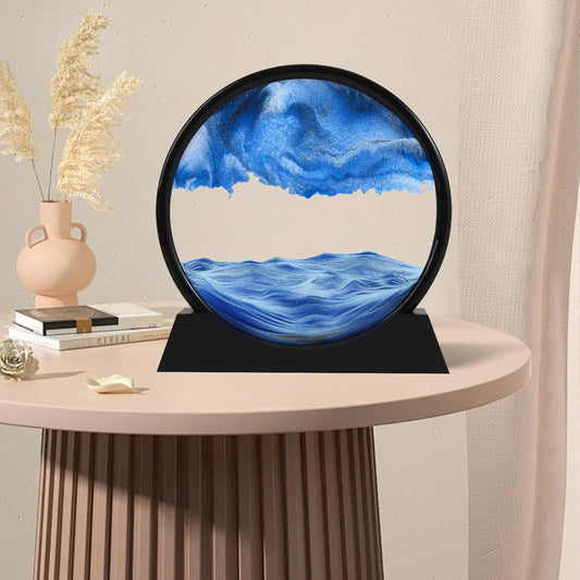 Dluxe Ave. Sand Art/ 3D Deep Sea Landscape /Blue/ 12" inch