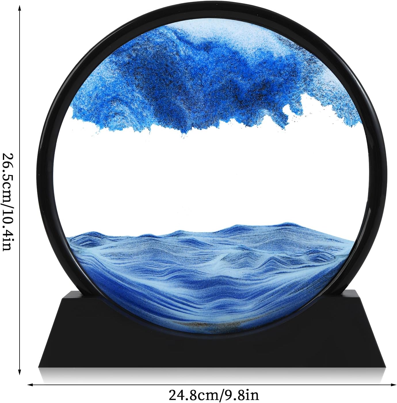 Dluxe Ave. Sand Art/ 3D Deep Sea Landscape /Blue/ 12" inch