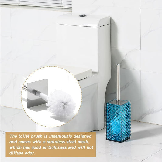 Dluxe Ave. Acrylic 5-Piece Bathroom Accessory Set (Blue)