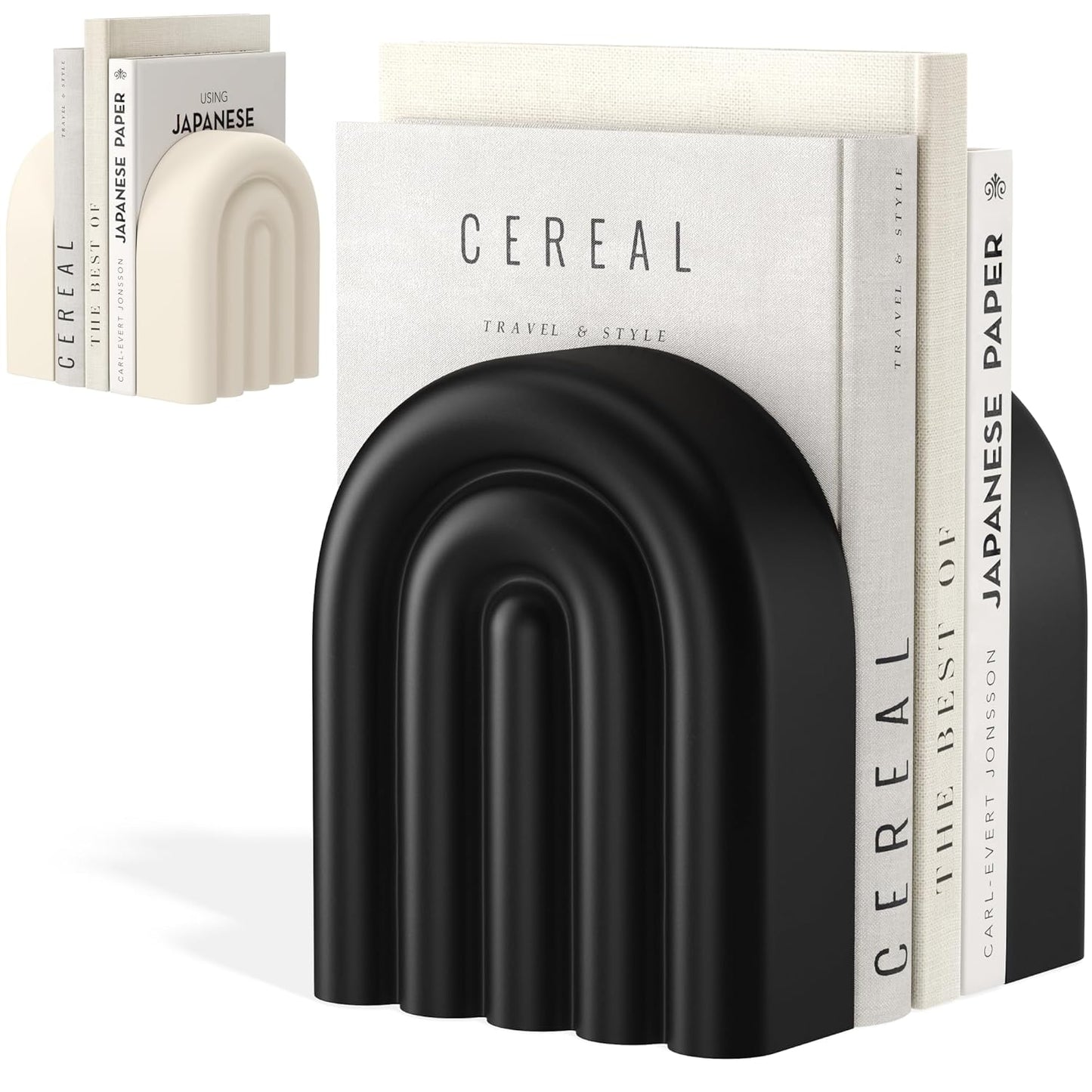 Dluxe Ave. Concrete Book Ends