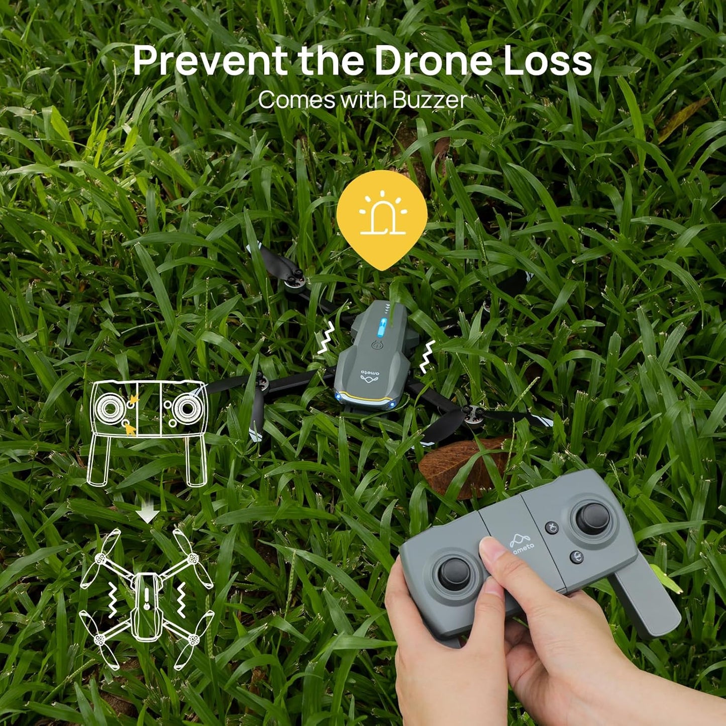 Dluxe Ave. Drones with Camera for Adults/ 4k UHD S20 Lite Brushless Motor/ FPV Foldable