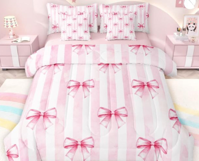 Dluxe Ave. ( FULL ) 7 Pcs Comforter and Bedding Set