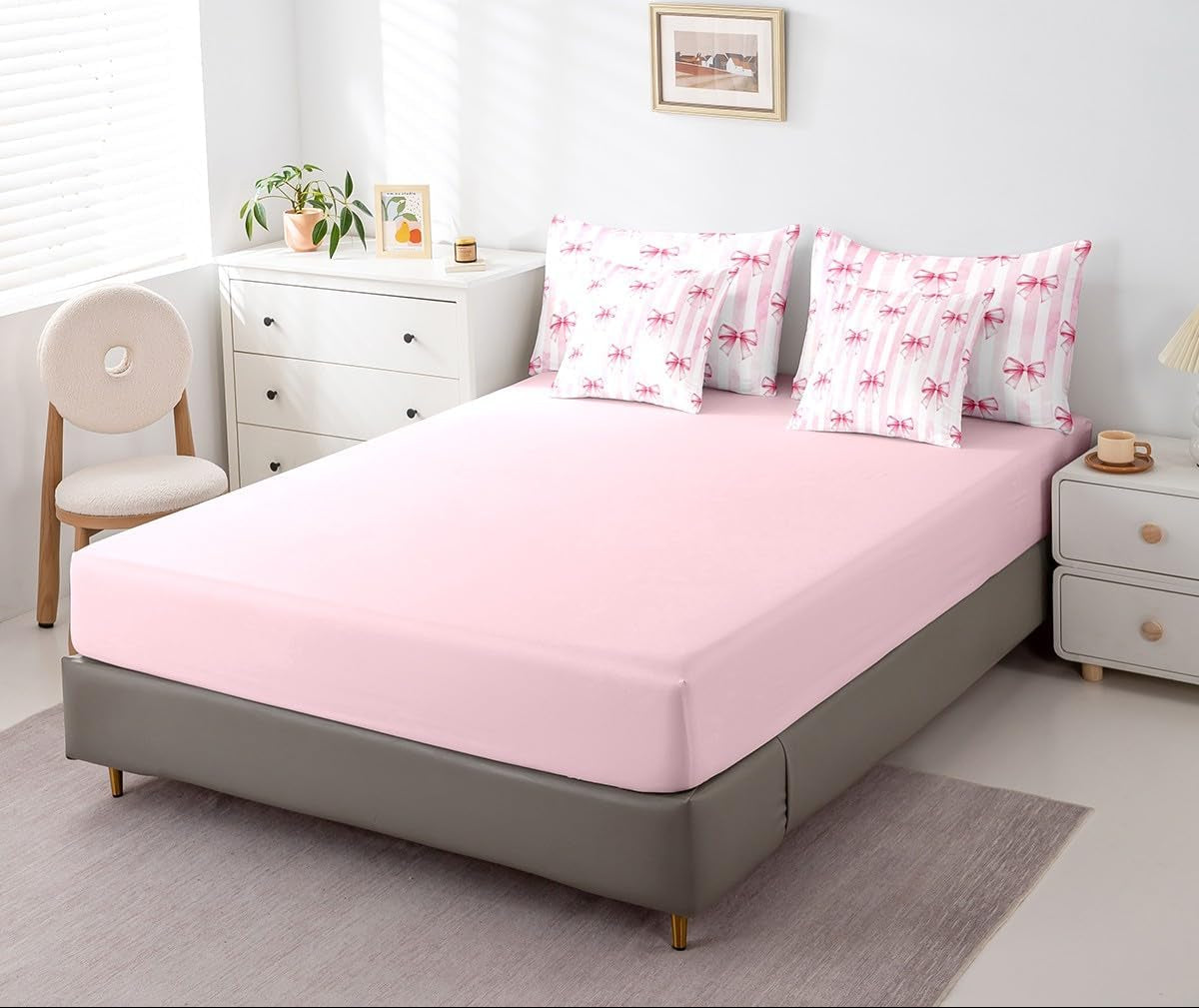 Dluxe Ave. ( FULL ) 7 Pcs Comforter and Bedding Set