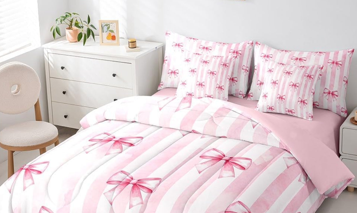 Dluxe Ave. ( FULL ) 7 Pcs Comforter and Bedding Set