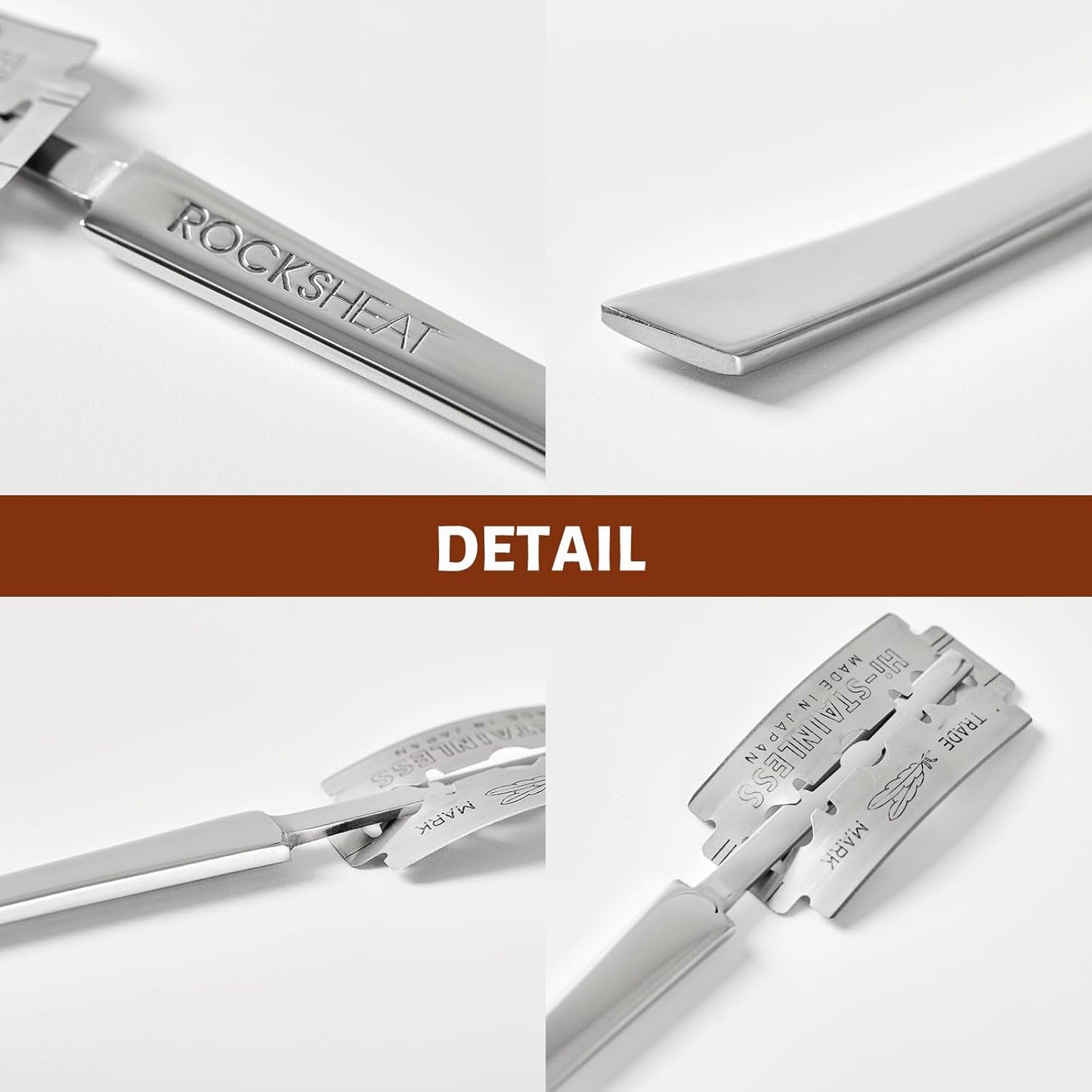 Dluxe Ave. Stainless Steel Scoring Knife with 5 Feather Blades