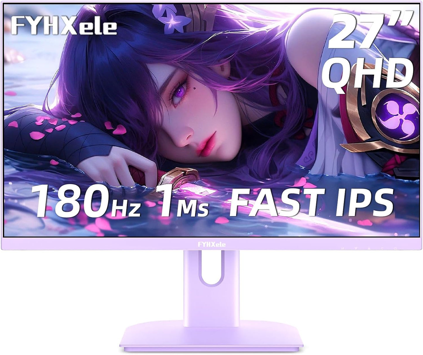 Dluxe Ave. FYHXele 27 inch Gaming Monitor Gaming Monitor QHD-2560X1440P 165Hz 1ms