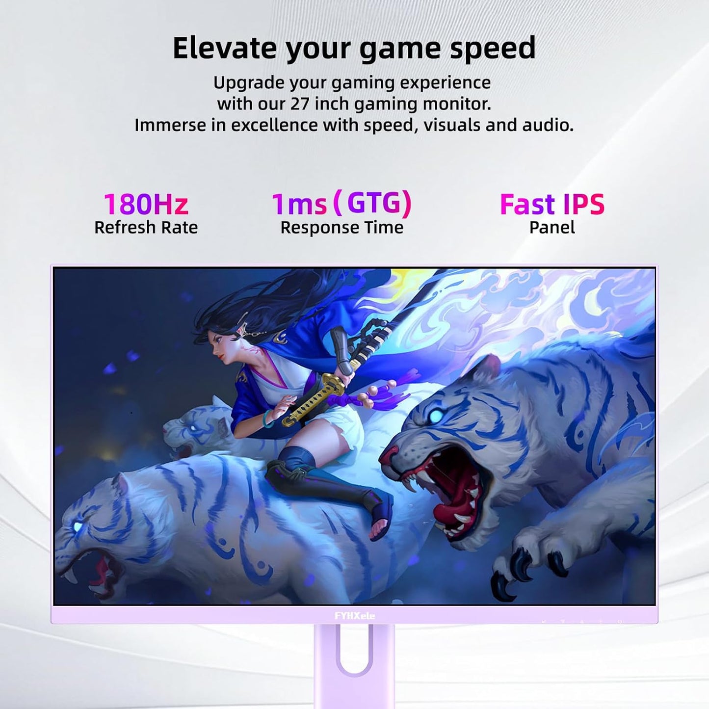 Dluxe Ave. FYHXele 27 inch Gaming Monitor Gaming Monitor QHD-2560X1440P 165Hz 1ms