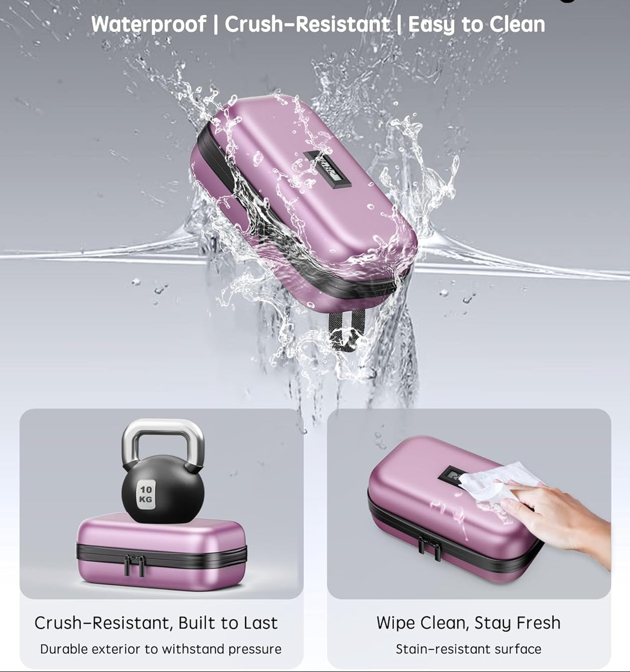 Dluxe Ave. Insulin Cooler Travel Case/ TSA Approved/ Digital Thermometer/ Pink