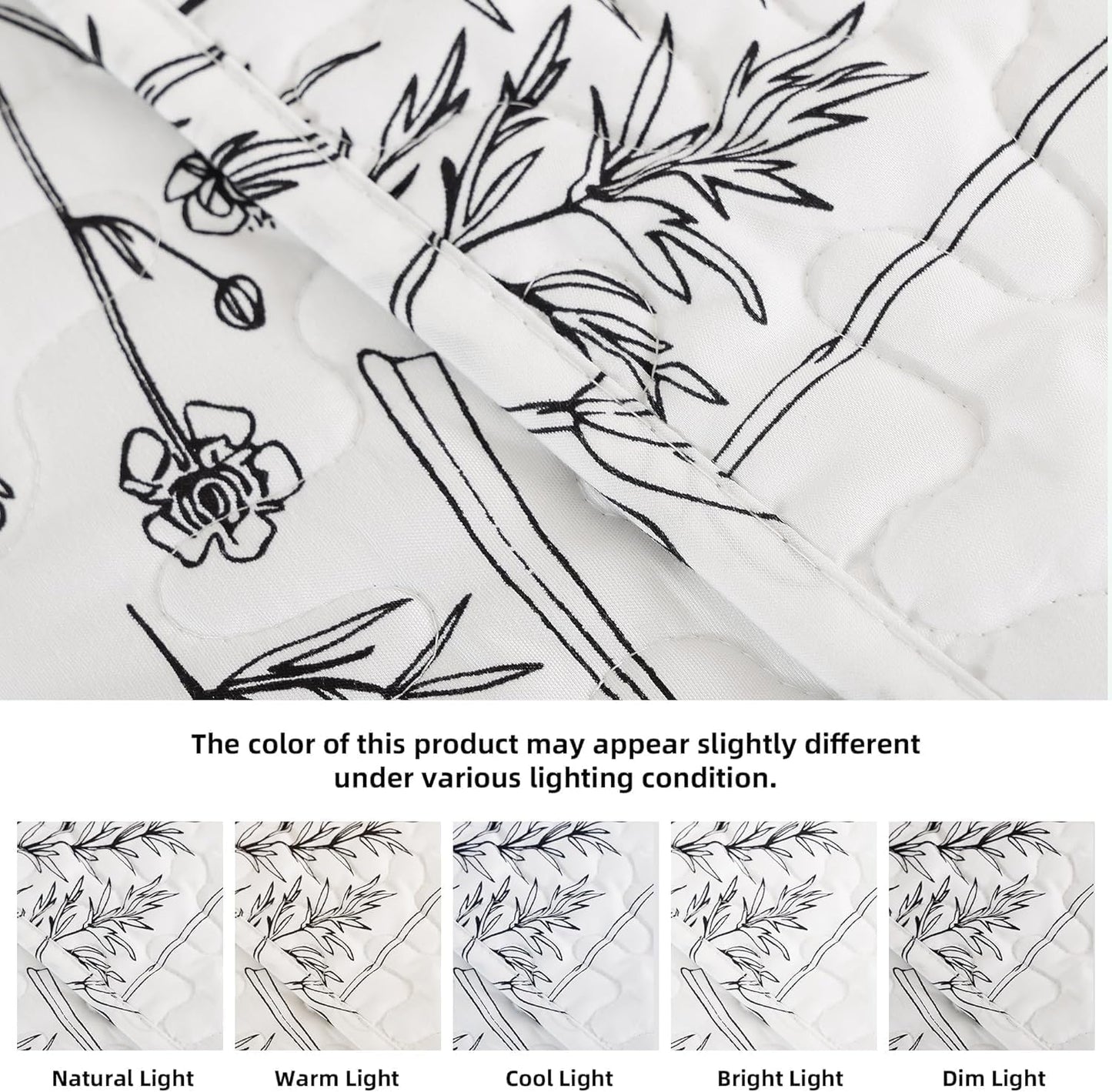 Dluxe Ave. (KING) White Quilt Bedding Set 1Quilt（104x90 in.) and 2 Pillow Cases