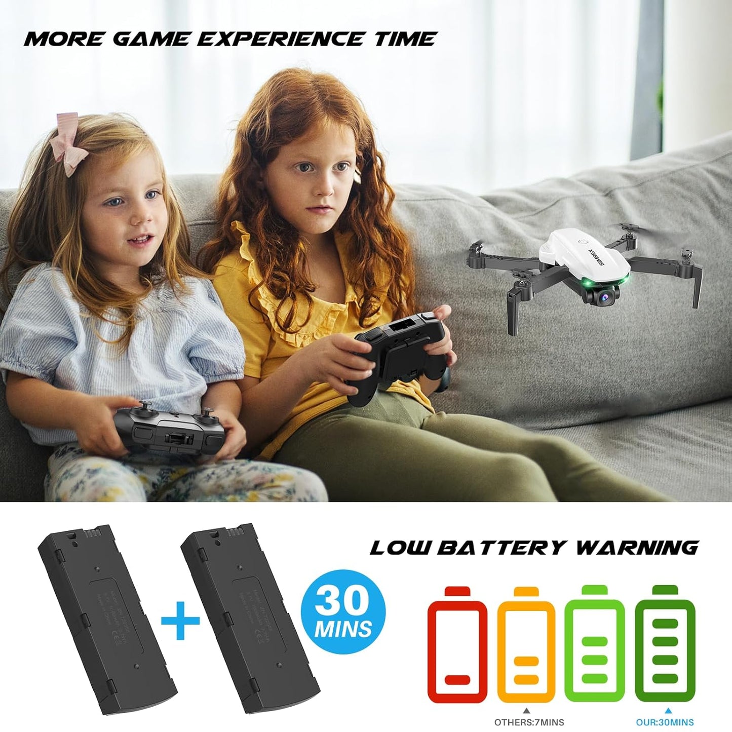 Dluxe Ave. Drone With Camera 1080P for Kids & Adults/ RC Quadcopter/ Mini Drone