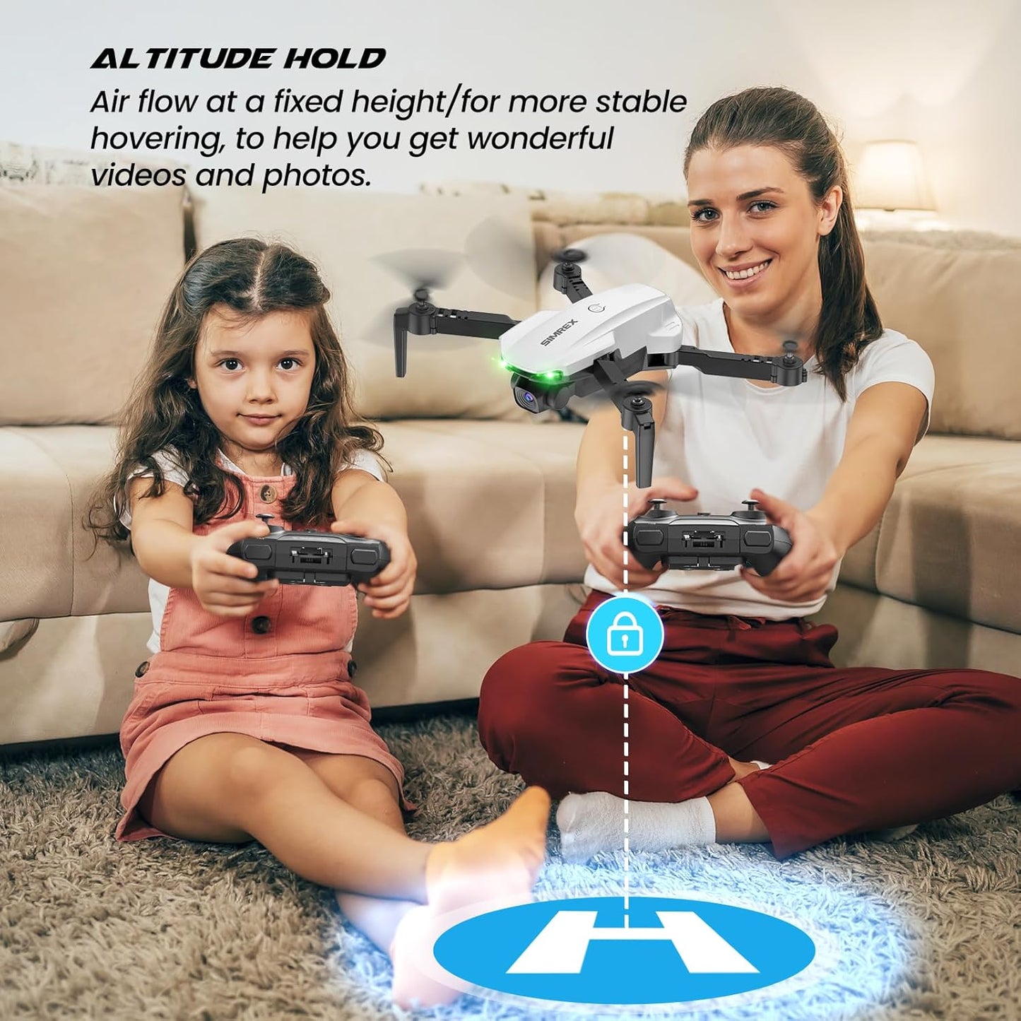 Dluxe Ave. Drone With Camera 1080P for Kids & Adults/ RC Quadcopter/ Mini Drone