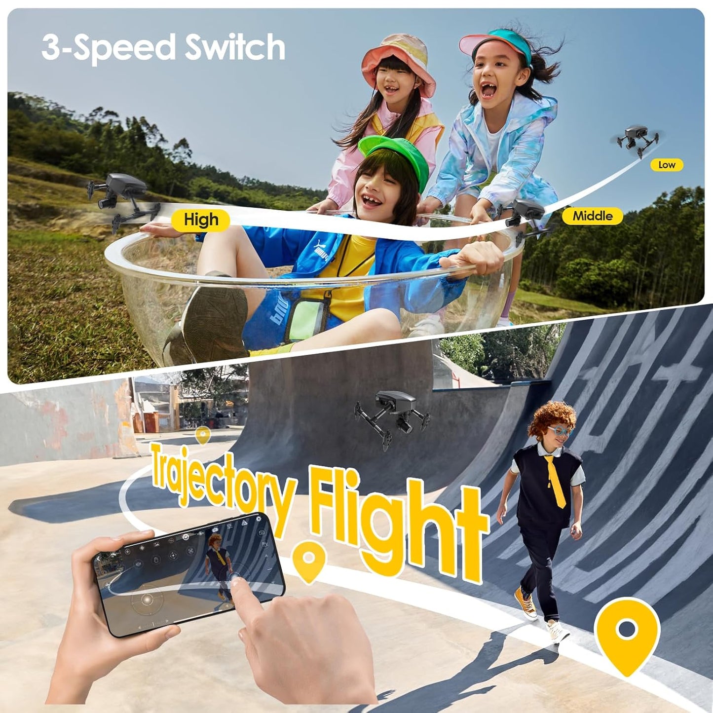 Dluxe Ave. Drone with Camera for Kids 1080P/ Mini