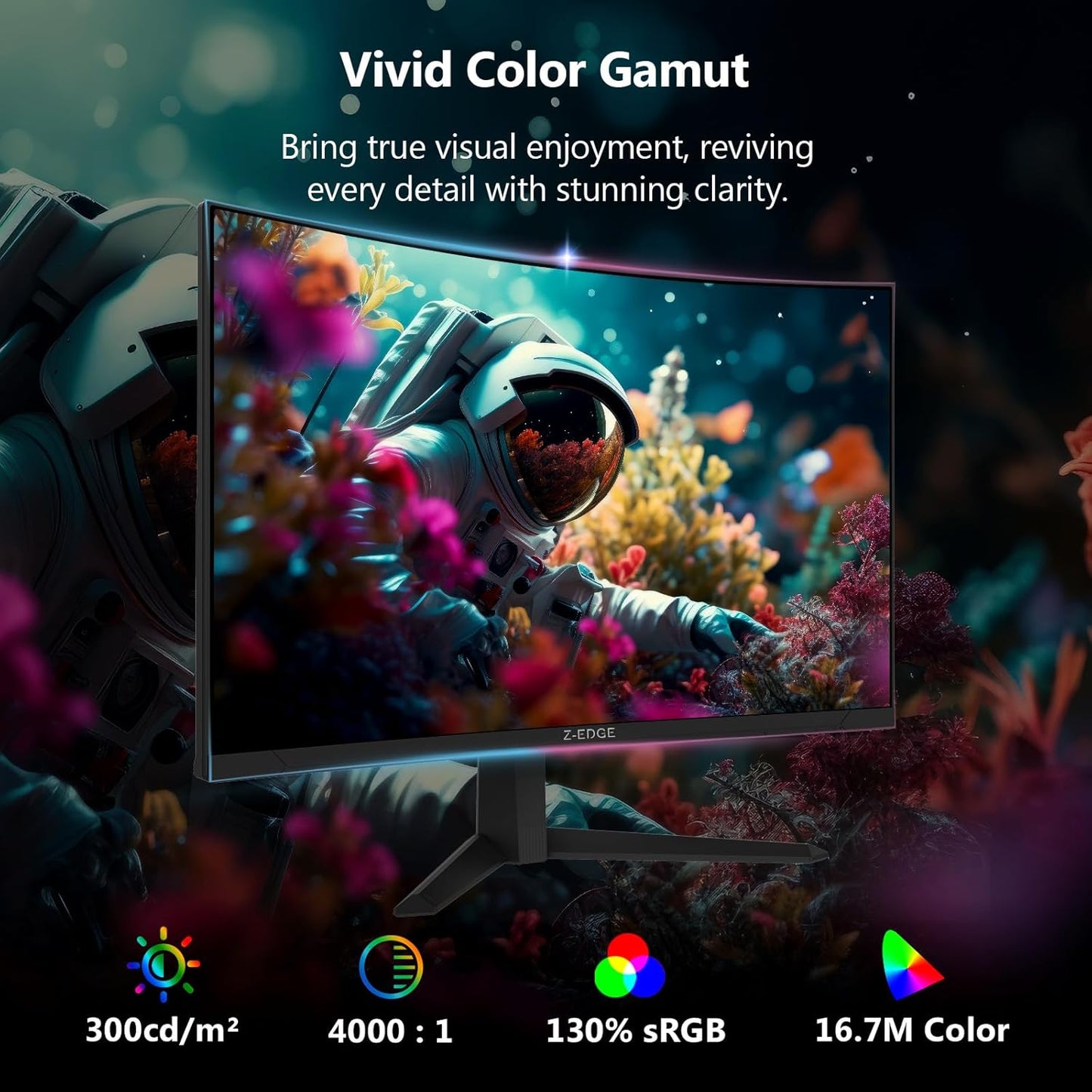 Dluxe Ave. Z-Edge 27 inch Curved Gaming Monitor 300Hz