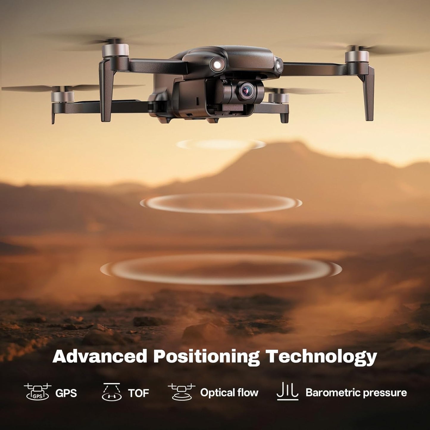 Dluxe Ave. GPS Drones with Camera for Adults/ 4K Only 238g 70-Minute TOF 9842 FT Long Range