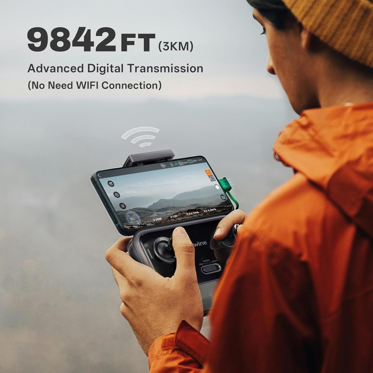 Dluxe Ave. GPS Drones with Camera for Adults/ 4K Only 238g 70-Minute TOF 9842 FT Long Range