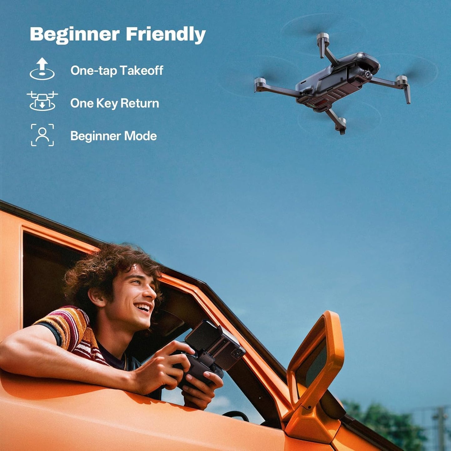 Dluxe Ave. GPS Drones with Camera for Adults/ 4K Only 238g 70-Minute TOF 9842 FT Long Range