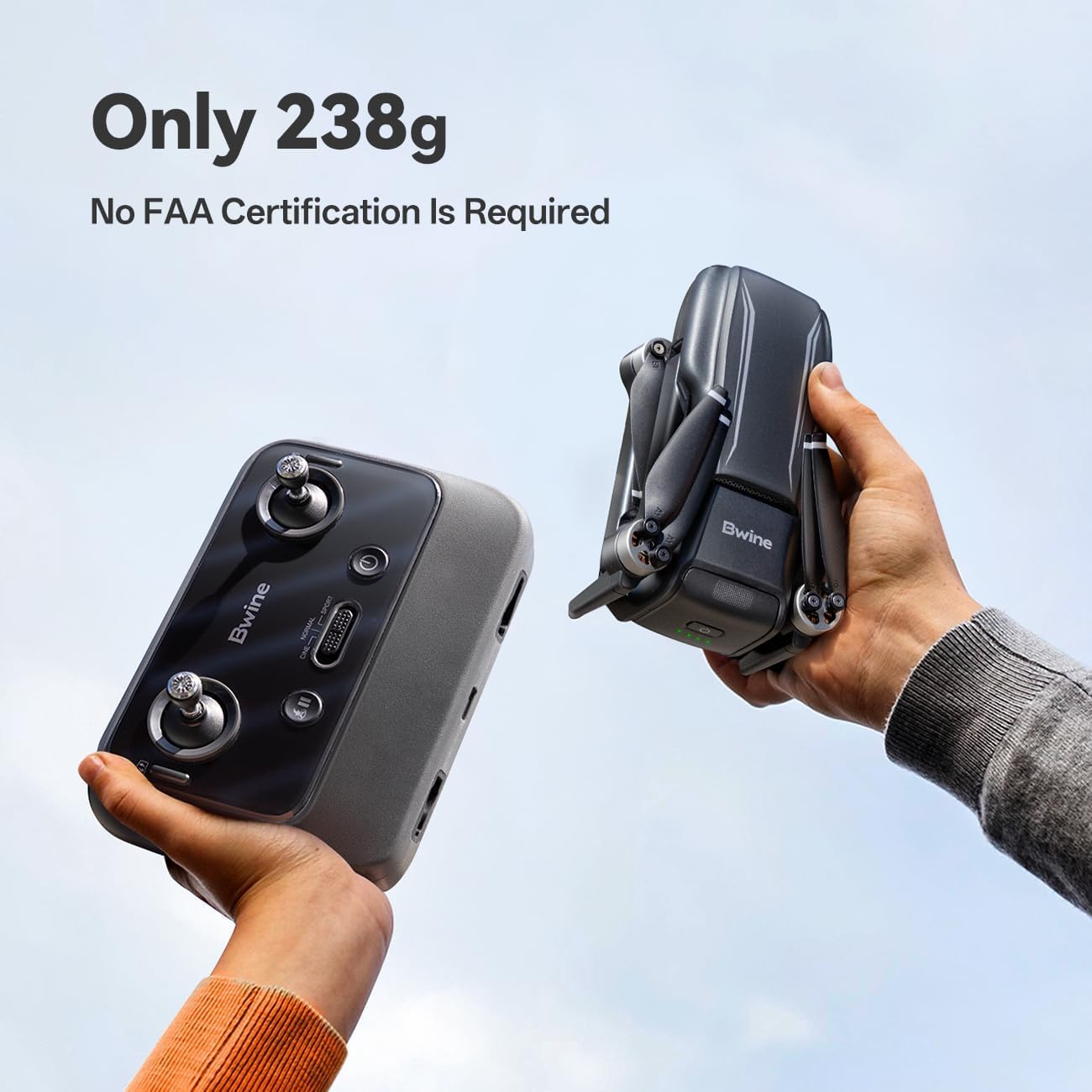 Dluxe Ave. GPS Drones with Camera for Adults/ 4K Only 238g 70-Minute TOF 9842 FT Long Range