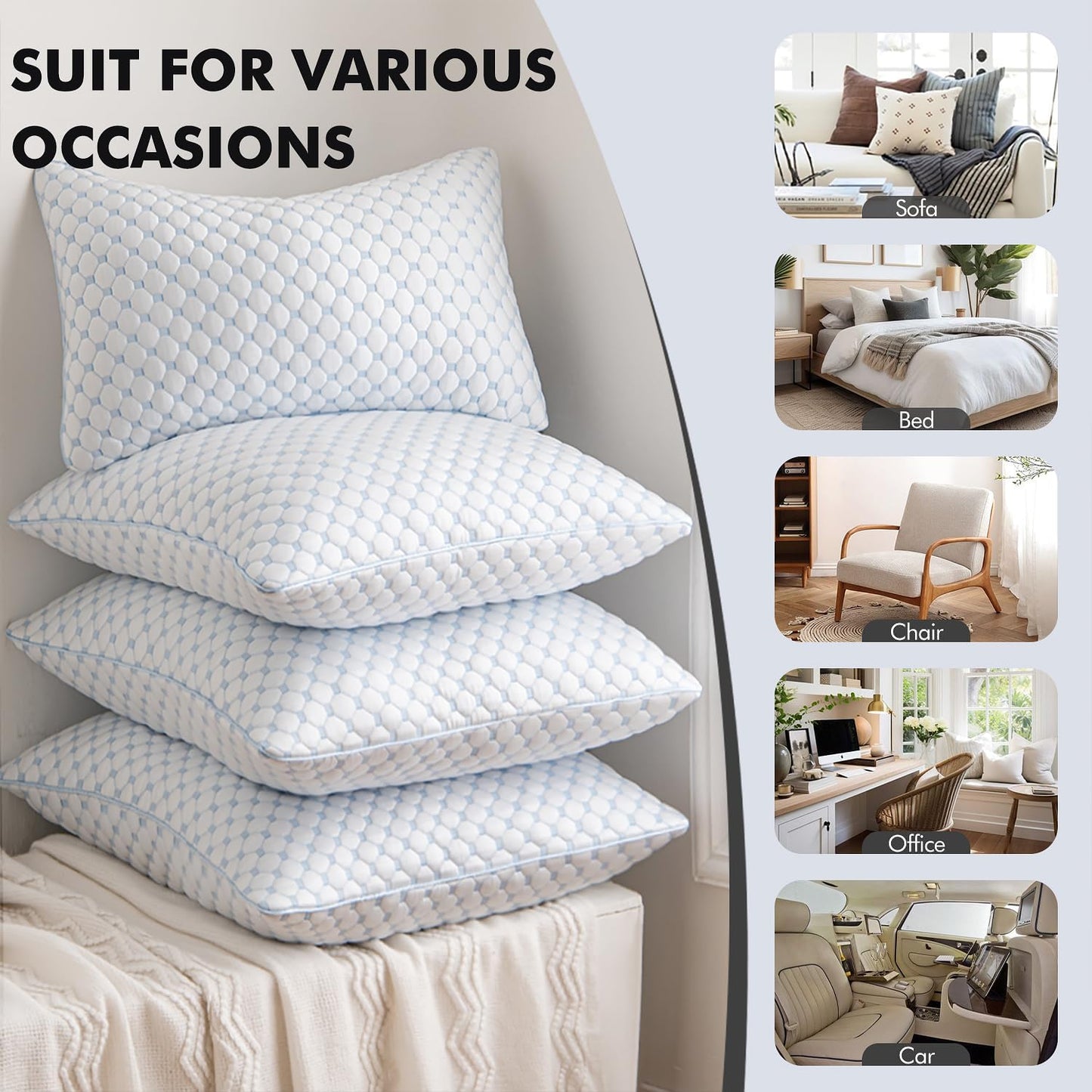 Dluxe Ave. 24x24 Pillow Inserts/ Set of 2/ Decorative