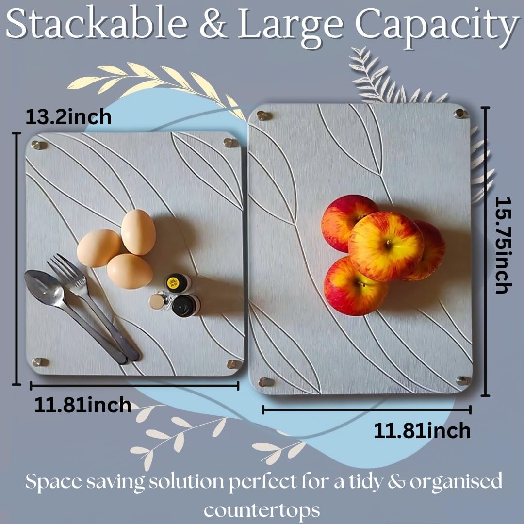 Dluxe Ave. Stone Drying Mat for Kitchen Counter/ 2 PCs for Kitchen