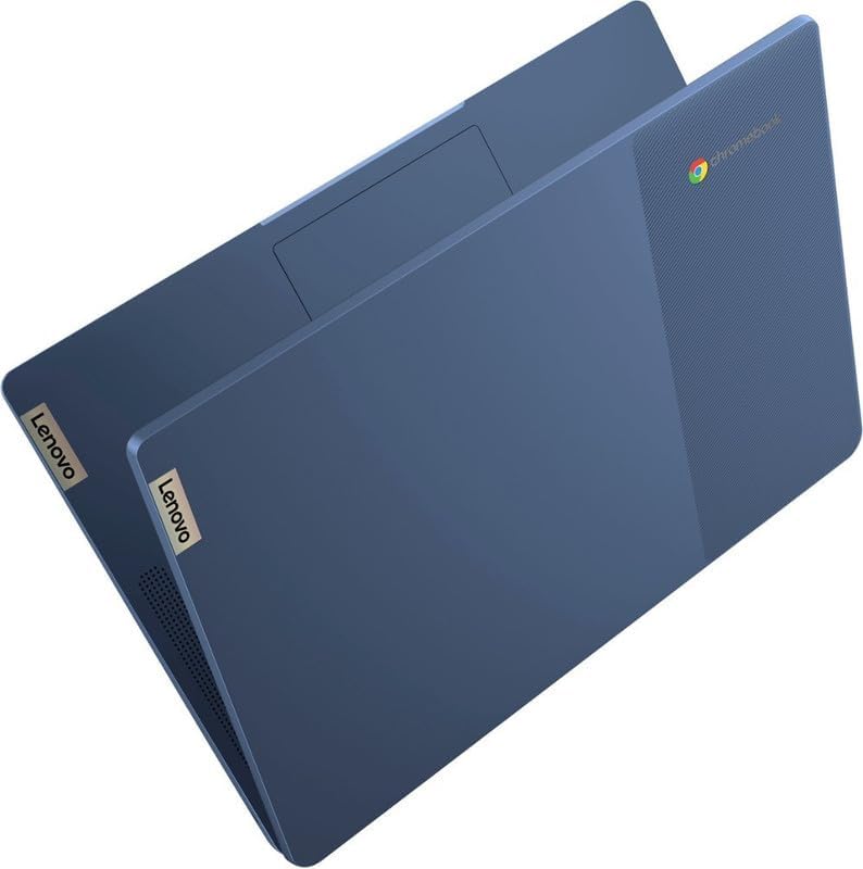 Dluxe Ave. Lenovo 14” FHD Touchscreen IdeaPad Slim 3 Chromebook Laptop Computer for Business and Student MediaTek Kompanio 520 Chrome OS 4GB RAM 320GB Storage (64GB eMMC+256GB microSD) NLY Earphones Blue