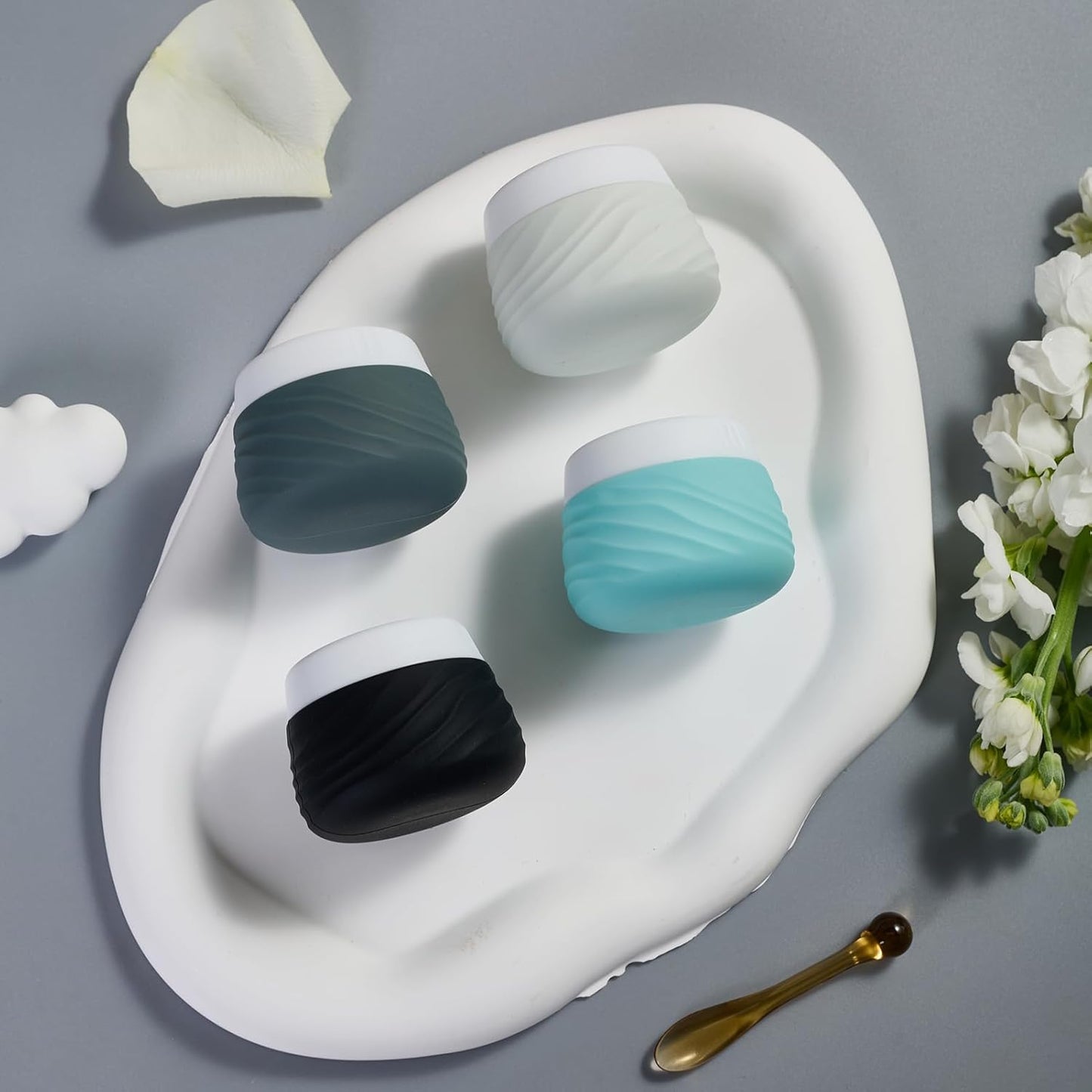 Dluxe Ave. Travel Containers for Toiletries/ TSA Approved/ 4 Pack
