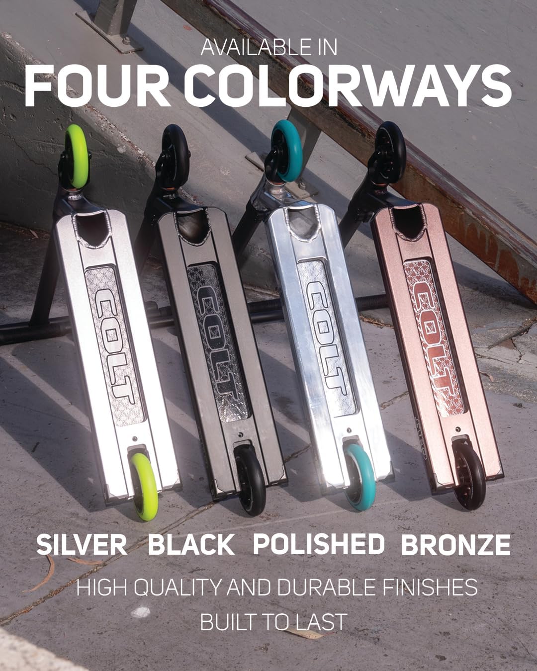 Dluxe Ave. Envy Scooters COLT S6 Complete - Black - Ultimate Stunt Scooter - Lightweight Professional Street Scooter and Trick Scooter
