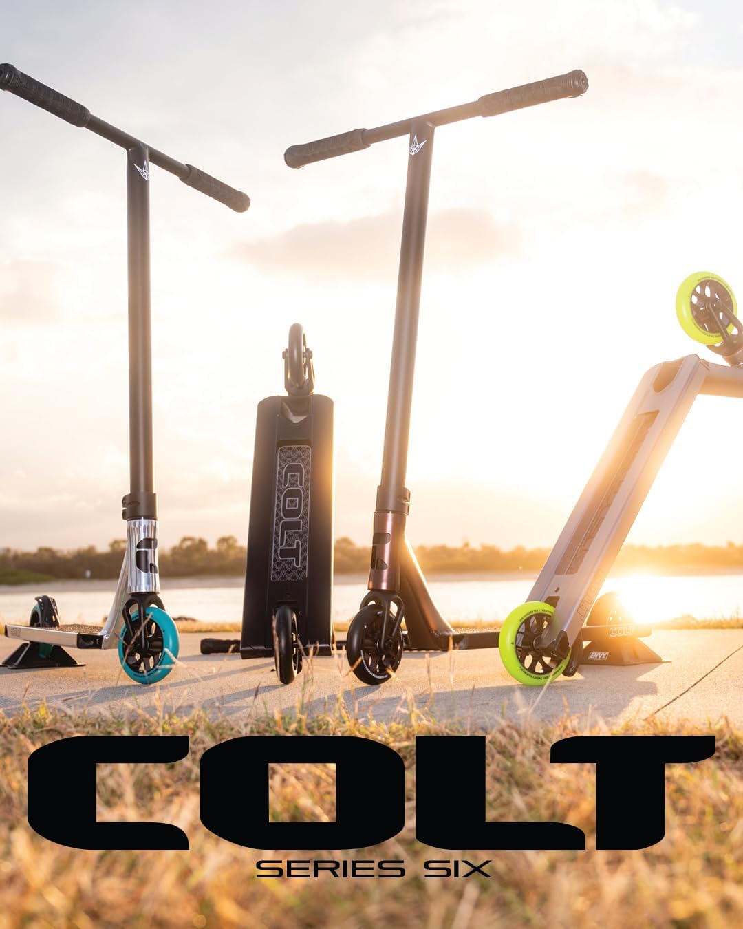 Dluxe Ave. Envy Scooters COLT S6 Complete - Black - Ultimate Stunt Scooter - Lightweight Professional Street Scooter and Trick Scooter
