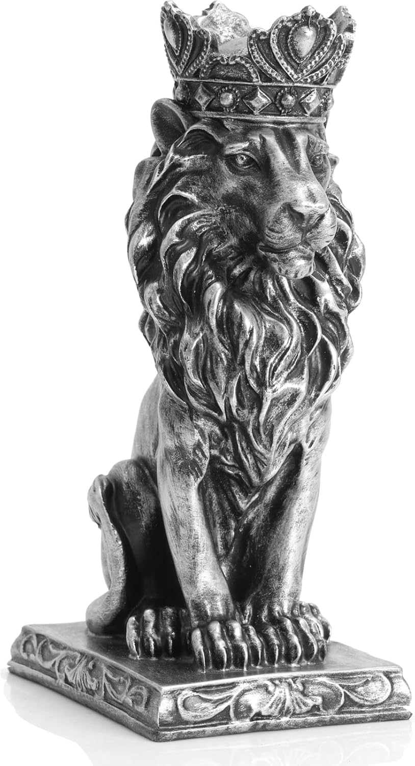 Dluxe Ave. Lion Statue Decor 9 inch Resin