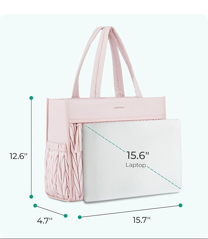 Dluxe Ave.  Large Tote Bag with Zipper/ Black