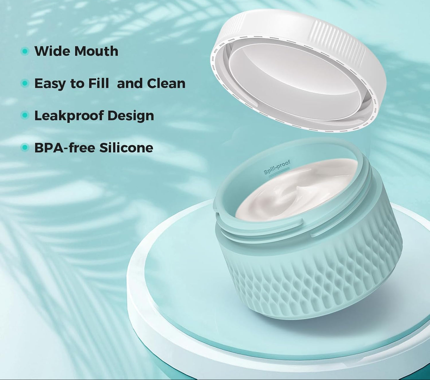 Dluxe Ave. Travel Containers for Toiletries/ BPA Free/ TSA Approved/ 2oz