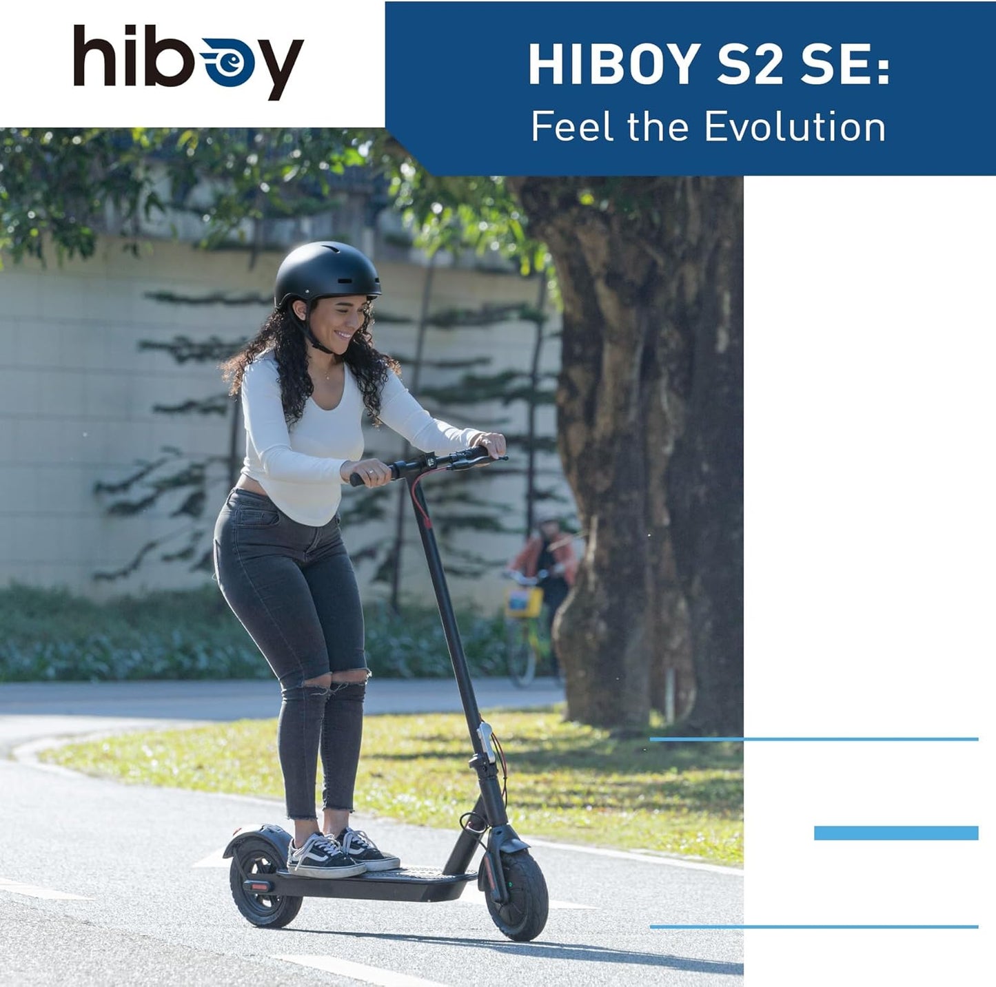 Dluxe Ave. Hiboy Electric Scooter 10" Tires17 Miles Range 430W Peak Motor 19MPH Speed Dual Brake System Electric Scooter for Adults Commuting & Urban Travel