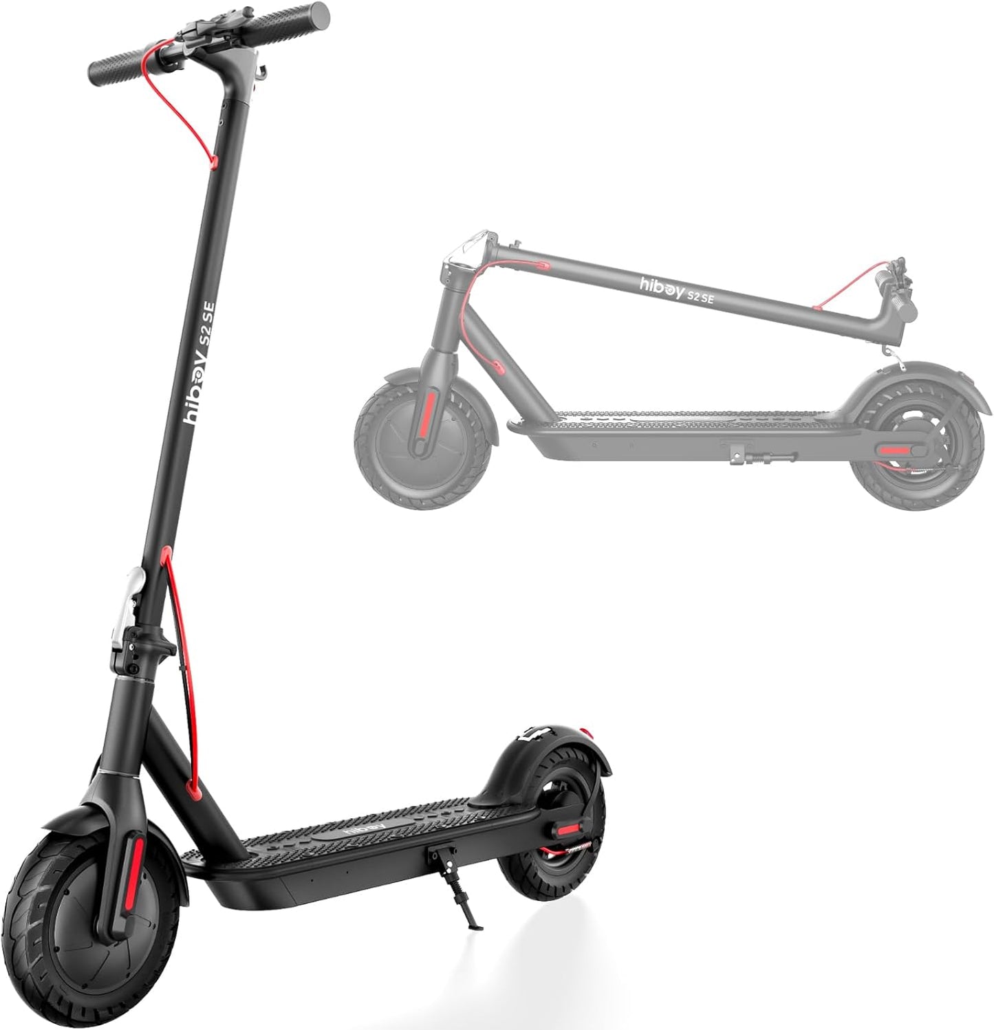 Dluxe Ave. Hiboy Electric Scooter 10" Tires17 Miles Range 430W Peak Motor 19MPH Speed Dual Brake System Electric Scooter for Adults Commuting & Urban Travel