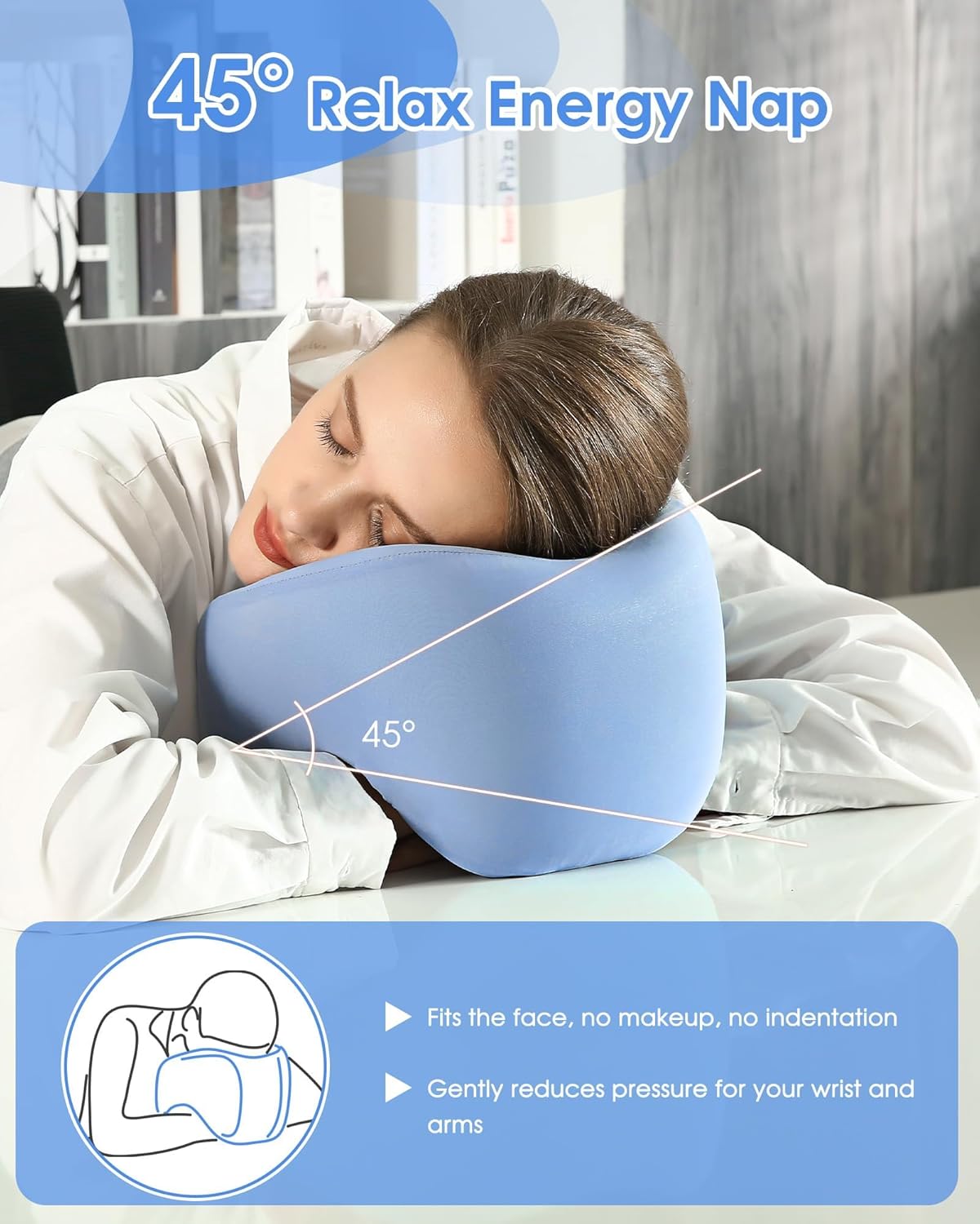 Dluxe Ave. Travel Neck Pillow U-Shaped Hump Napping Pillow