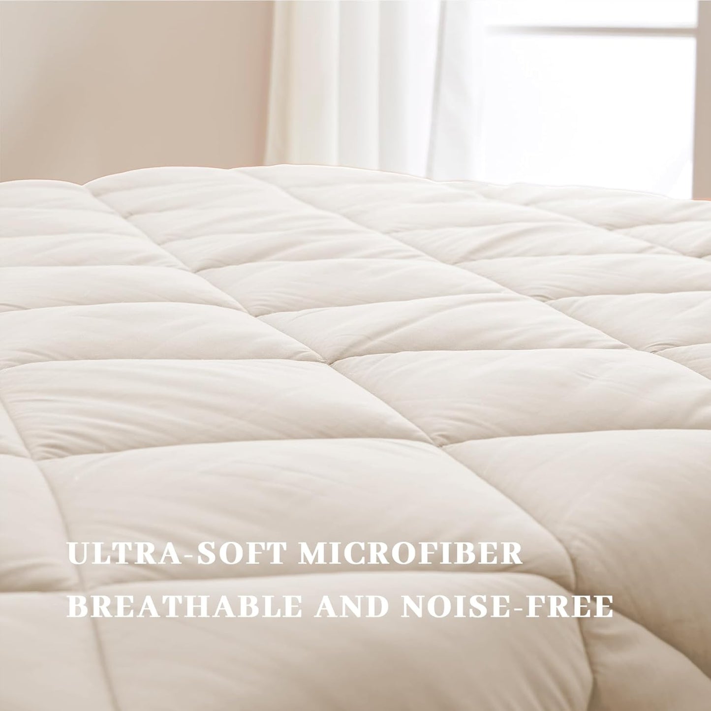 Dluxe Ave ( FULL) 7 Pcs Comforter Set for All Season/ Beige