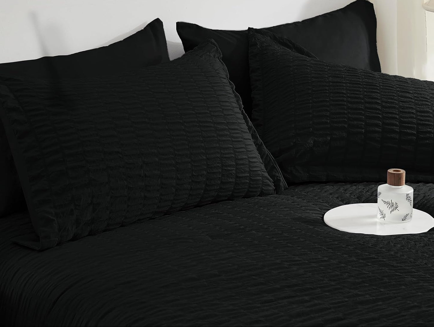 Dluxe Ave. ( KING ) 7 Pcs Comforter Set/ Black