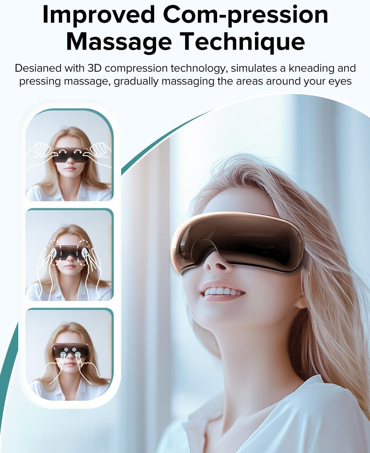 Dluxe Ave. Eye Massager with Heat  Eye Mask