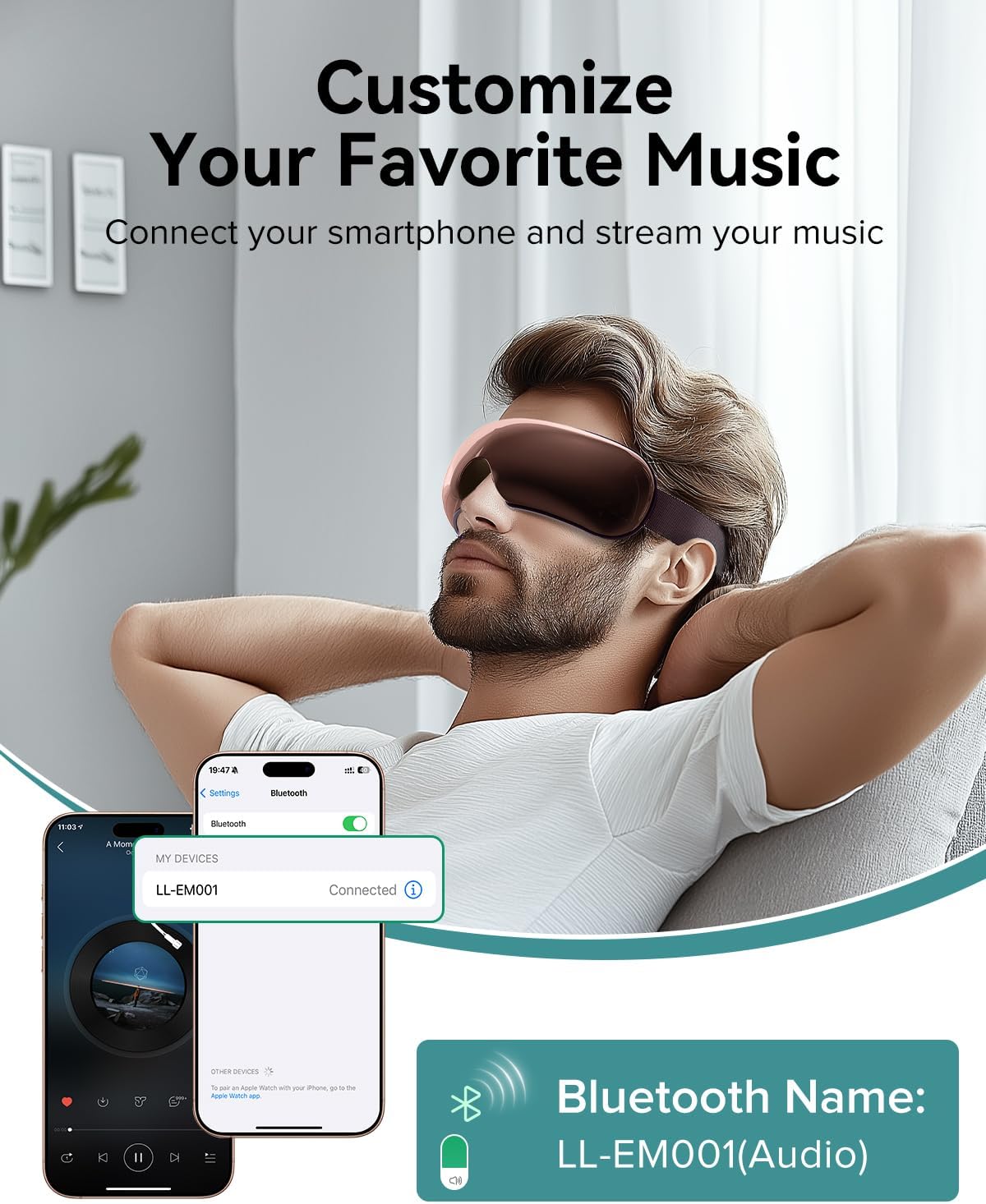 Dluxe Ave. Eye Massager with Heat  Eye Mask