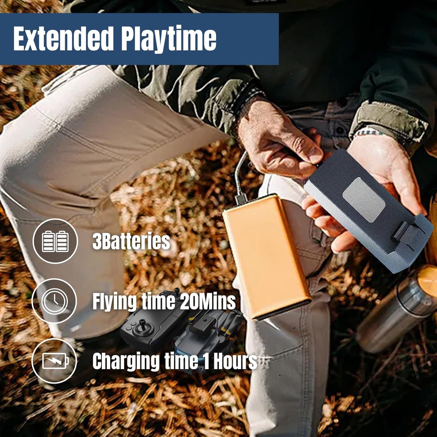 Dluxe Ave. Brushless Motor Drone with Camera for Beginners/ WiFi FPV Quadcopter with 4K HD Camera/ Auto Hover 3D Flips Headless Mode
