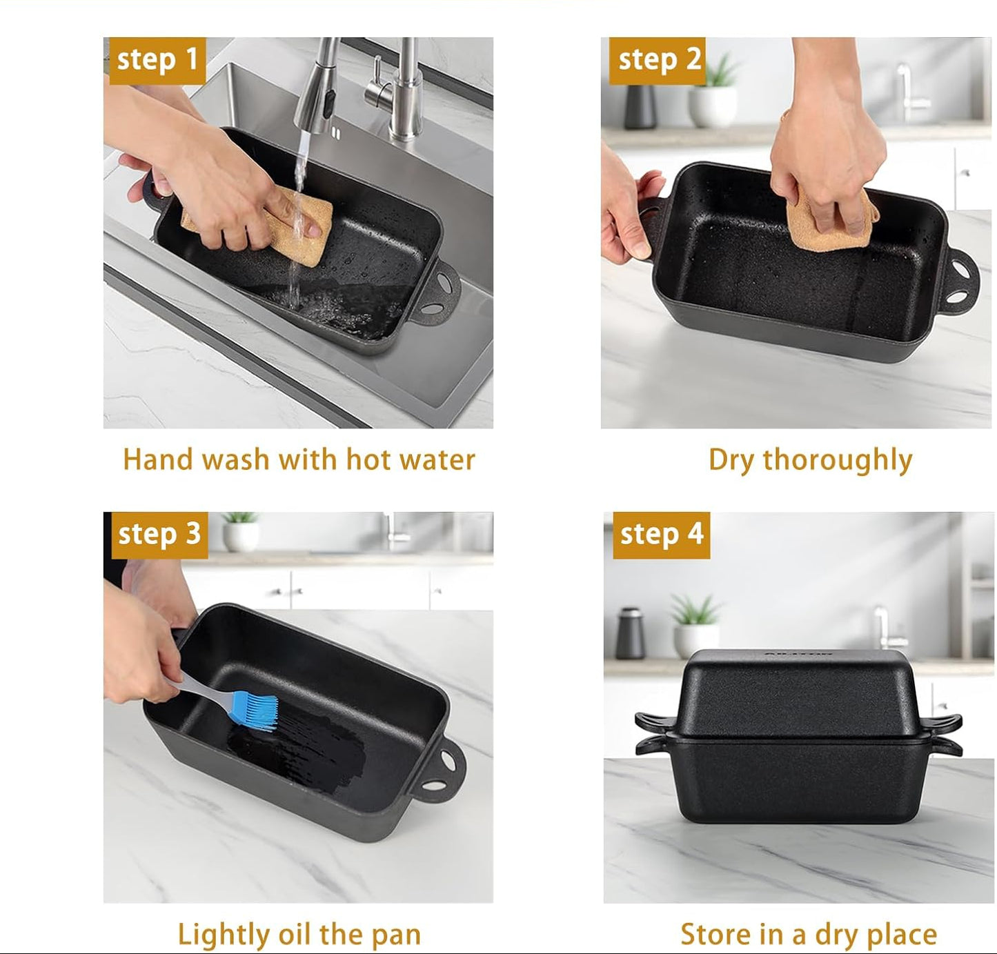 Dluxe Ave. Bread Baking Pans for Homemade Bread Set of 2