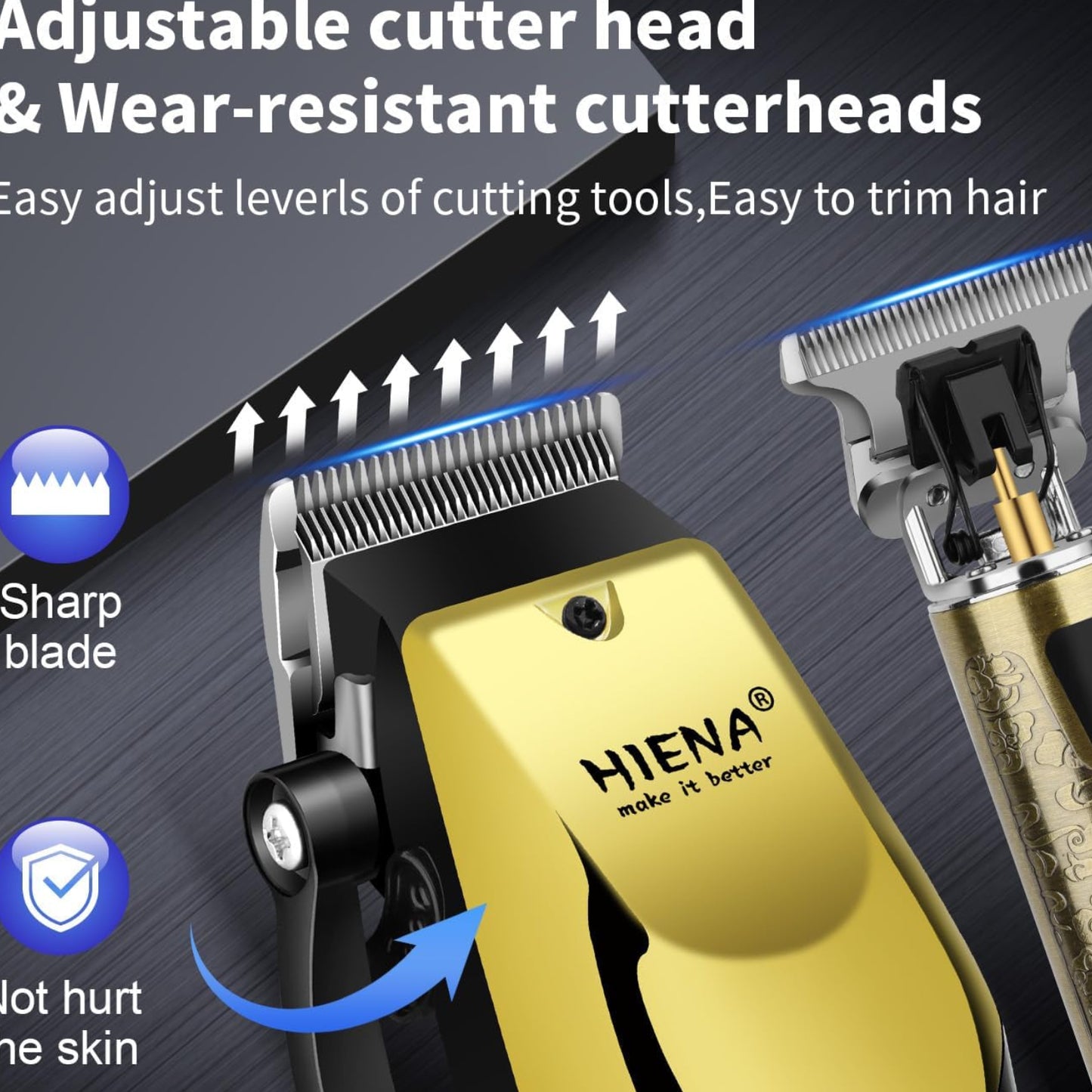 Dluxe Ave.  Professional Hair Clippers Set/ Cordless