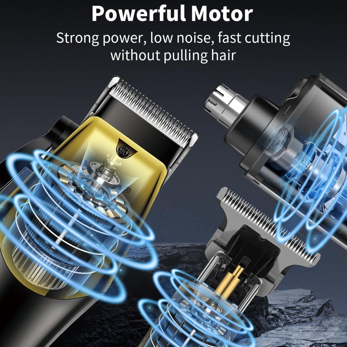 Dluxe Ave.  Professional Hair Clippers Set/ Cordless