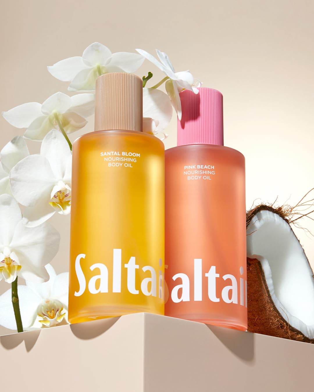Dluxe Ave. Saltair - Santal Bloom Body Oil - Jumbo Size Nourishing Body Moisturizer - 10 Fl Oz